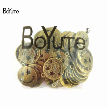 BoYuTe (50 Buc /lot) 19MM Bronz Antic Placat cu Zâmbet Farmece Pandantive Metalice pentru Bratari Diy & Colier Bijuterii Accesorii