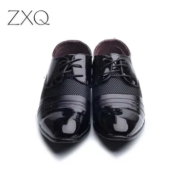 Brand de lux pentru Bărbați Pantofi pentru Bărbați Apartamente Pantofi Barbati Pantofi de Piele de Brevet Clasic de Pantofi Oxford Pentru Barbati Nou-Moda