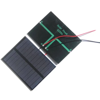 BUHESHUI 1.2 W 6V Celule Solare Polcrystalline Panou Solar Module+televiziune prin Cablu/Fir De Mică Putere Baterie Kituri de Educație Epoxidice 112x84MM