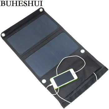 BUHESHUI 14W Pliabil Încărcător Solar Panou Solar Încărcător de Baterie cu Dublă Ieșire USB Sunpower rezistent la apa de Înaltă Calitate, Transport Gratuit