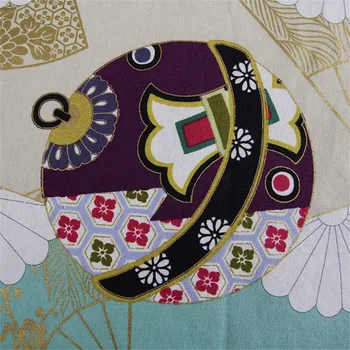 BZ3 100*140cm Noua 2Styles Negru Roz Bronz Japonez Stil Vintage Tesatura de Bumbac Pentru Rochie Mozaic DIY Tesatura Pentru Kimono