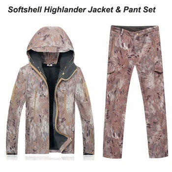 Bărbați seturi de Camuflaj Mardrake TAD Softshell seturi Sacou și pantaloni impermeabil respirabil windproof bună calitate Highlander Typhon