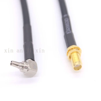 Cablu RG58 3G 4G antena prelungitor cablu de asamblare SMA female Jack să CRC9 conector unghi drept cablu RG58 3m transport gratuit