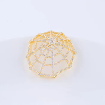 Calde la Modă Cupru Metal Micro Pave Zircon Păianjen cehă Conector se Potrivesc de Moda DIY Brățară Colier Farmec Bijuterii Accesorii