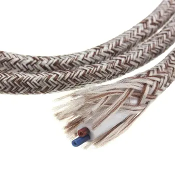 Calitate de Top 10M 2 Cablu 0.75 cm Multicolor Epocă poftă de mâncare Textil Împletit Lumina Cablu Retro Fir Electric Pandantiv Lampă de Sârmă