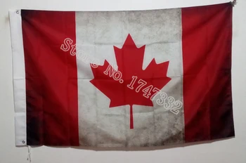 Canada Antic face vechiul Steag Retro Steag 3X5FT 150X90CM Custome Banner alama metal de găuri