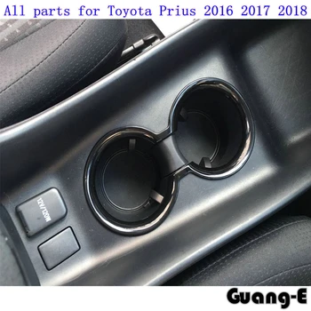 Cantitate mare de mașini stick-abs cromat interior Schimbare de mijloc Stand Padele cupa lampa de echipare cadru 1buc pentru Toyota Prius 2016 2017 2018