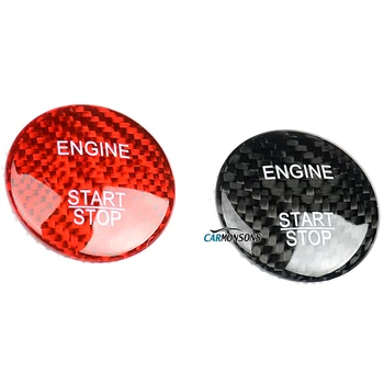 Carmonsons pentru Infiniti Q30 Q30S QX30 Fibra de Carbon, Motor Start-Stop Buton Autocolant Capac Accesorii de Styling Auto