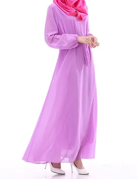 Casual rochie Musulman Sifon Malaezia rochii de turci arabă rochii pentru femei haine islamice dubai B10007