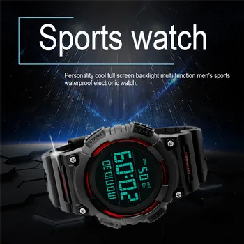 Casual Rosu Dail Înot Ceas Sport Barbati Femei LED Electronic Ceas Lancardo Brand Digital Ceasuri Barbati Ceas Horloge Mannen