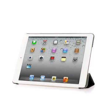 Caz pentru iPad Aer/ipad5 Culoare Pură PU Mat Transparent Spate Ultra Slim Greutate de Lumină Trifold Smart Cover Caz pentru iPad Aer/ 5