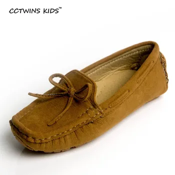 CCTWINS COPII de primavara toamna pentru copii moccasin shoe băiat pantofi pentru copii pantofi de piele pentru copii plat copil ommino cizme maro negru