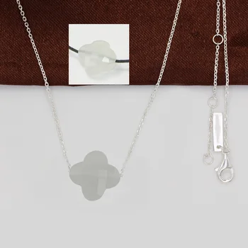 Cel Mai Bun Brand De Moda Bijuterii Argint 925 Cristal Colier Pentru Femei Cadou N028