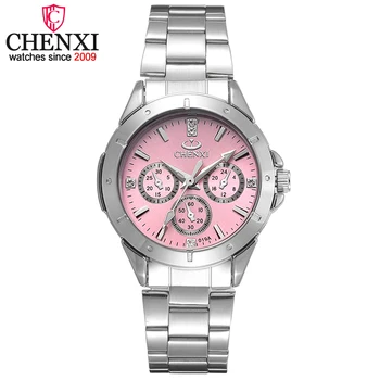 CHENXI Brand de Moda pentru Femei de Oțel Ceasuri stil Simplu Femei Cuarț ceas Doamnelor Rochie de Lux Cadou Ceas de mână Relojes Mujer