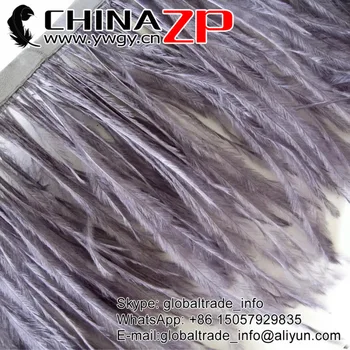 CHINAZP Yiwu ZP Crafts Co., Ltd 2yards/culoare/lot de Bună Calitate, Vopsite Gri Pene de Strut Tapiterie