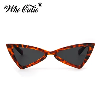 CINE CUTIE 2018 Triunghi Roșu ochelari de Soare Sexy Femei de Brand Designer de Epocă Ochi de Pisica Cadru Tentă de Lentile de Ochelari de Soare Cateye Nuante OM470