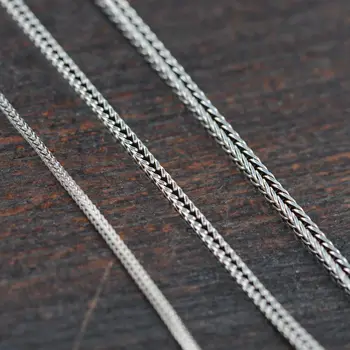 Clavicula lanț Colier de Argint S925 Xiao Banglian antic stil retro colier en-gros foxtail chain