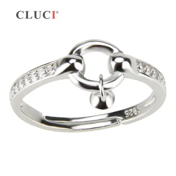 CLUCI Design NOU Inel Reglabil, Bague Bijuterii de Argint Sterlină Femei Inel de nunta Accesoriu cu zirconiu, bijuterii fine diy