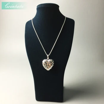 Colier Inima Medalion de Link-ul Lanț Sufletul Romantic Cadou Pentru Femei, Thomas Stil Glam TS 925 Sterling Silver Moda Bijuterii