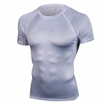 Compresie Tricouri Barbati Imprimate 3D T-shirt cu Maneci Scurte de Fitness de Baza Strat Colanti Mens Crossfit Topuri MMA Rashguard Brand Tees
