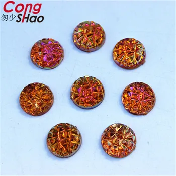 Cong Shao 300PCS 10mm Rotund Strasuri Acrilice aplicatiile Flatback Margele Strass Pietre de Cristal Pentru Haine Decoratiuni Artizanat CS48