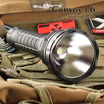 Convoiul L6 Lanterna LED Cree XHP70 3800lm Lumina Lanterna de 2*Baterii 26650
