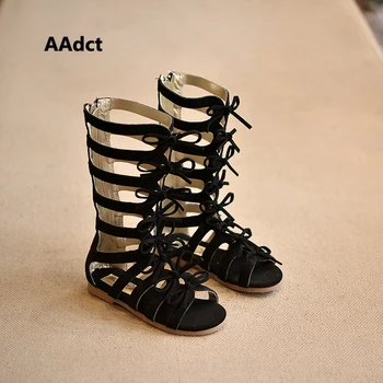 Copii pantofi cizme de Vara de Mare de moda de top Roman fete sandale copii sandale gladiator copil copil sandale Brand de înaltă calitate