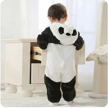 Copil Fată Băiat Cu Glugă Salopetă De Animale Cosplay Costum Nou-Născut Salopeta Panda Haine