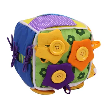 Copil Jucărie De Învățământ 13-24 Luni, Copilul, De Învățare Montessori Jucărie Pânză Învețe Să Se Îmbrace Cub Umplute Rattle Copilul Educative Jucarii