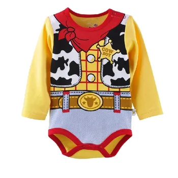 Cow Boy pentru Tripleți Maneca Lunga Fete pentru Copii Haine pentru Nou-născuți salopete tort de corp bebe bodysuit-Piese de Îmbrăcăminte