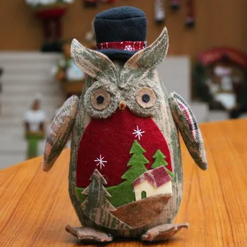 Creative de Crăciun de Pluș Bufnita Păpuși Festival de Crăciun, Ornamente, Jucarii Copii, Cadouri de Anul Nou pentru Decor Acasă