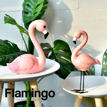 Creative Rășină Decor Acasă Accessorries Camera De Zi Flamingo Ornament Ceremonia De Nunta Decor Unic Flamingo Figurina