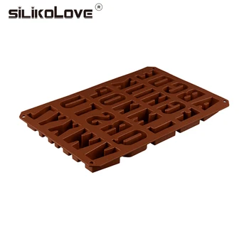 Cub de gheata Tava de 26 engleză Scrisoare în Formă 3D Silicon Mucegai de Copt Ciocolata Jeleu Matrite