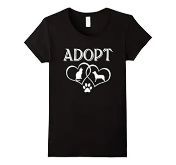 Câine De Salvare Pisoi T-Shirt, Adopta Animale De Companie Tricou, Salva Animalele Tricou Femei Tricouri En-Gros De Îmbrăcăminte Amuzant Streetwear Bumbac