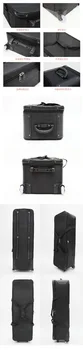 Cărucior negru aparat foto dslr cărucior sac de aparat de fotografiat impermeabil sac de cărucior Profesional scripete box sac de aparat de fotografiat 104 x 36 x 27 CD50