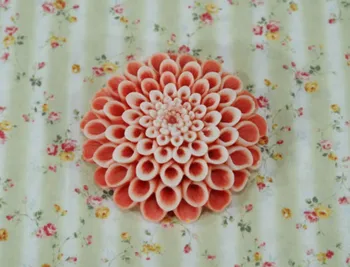 Dahlia mucegai silicon forma de flori lucrate manual si sapun matrite lumanari