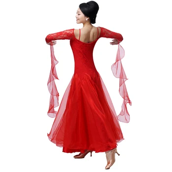 Dans rochie dama rosu/rose/negru lulu/jazz/tango/vals dans rochie de concurs/de performanță marin costume pentru femei
