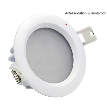 [DBF] rezistent la apa IP65 LED Downlight 5W 7W 9W 12W 15W Spot LED lumina pentru Baie LED Încastrat Plafon Lampă AC 110V 220V