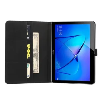 De afaceri Inteligente Pentru Huawei MediaPad T3 10 AGS-L09 AGS-L03 Mătase de Cereale din Piele PU Caz Comprimat cover Pentru Huawei T3 10 9.6