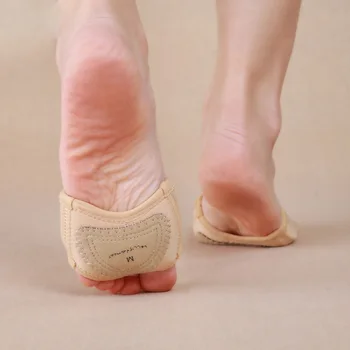 De Brand Nou Profesionale Balerini Femei Dansul din Buric Picior curea de Dans cu Margele Șosete Pantofi Deget de la picior Tampoane Nud