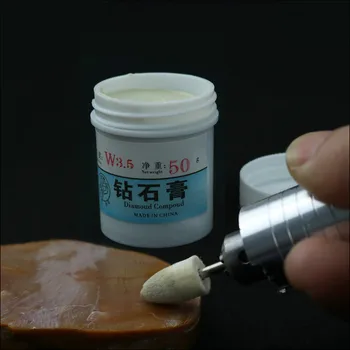 De jad, agat emery grinding paste amber oglindă pastă de lustruit apă-solubil burghiu gips W3.5 ulcior de 50 de grame