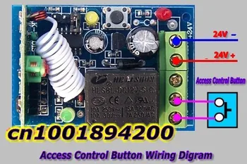De la distanță Schimbat DC24V 1CH 10A Releu RF Wireless Remote Controller 315/433.92 MHz Lumină Lampă cu LED-uri SMD de la Distanță PE OFF Switch-uri