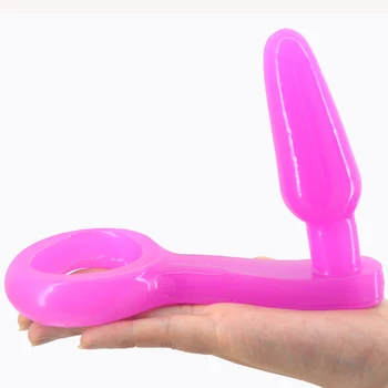 De Sex Masculin Penisului Inel Moale Anal Plug Adult Jucarii Sexuale Penis Inele Dopuri Anale Sextoys Adulți Pentru Bărbați Buttplug Cockring Anus Stimulator