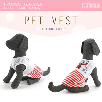 De Vânzare FIERBINTE de Vară Câine de Companie Pisica Produsului Tricou de Bumbac Vesta Haine Costume pentru Mediu Mic câine XS-XL Chihuahua Drăguț Rochie China