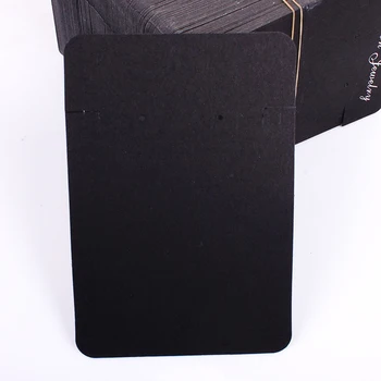 De Vânzare La Cald 6.8x10cm 200pcs/lot Hârtie Neagră Card de Bijuterii Colier de Afișare Bijuterii en-Gros Card Colier Carduri de Afișare H069