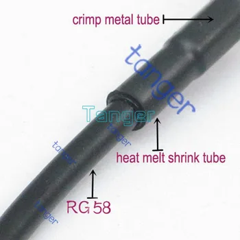 De Vânzare la cald BNC male plug unghi drept 90degree la BNC jack RF RG58 Coadă Jumper Cablu Coaxial 3Feet 100cm de Înaltă Calitate Noi