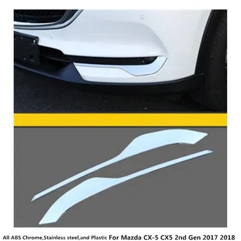 De vânzare la cald Masina de corp cap de ceață față Sprancene/garnitura lumina lămpii cadru stick-ABS Cromat capac 2 buc Pentru Mazda CX-5 CX5 2nd Gen 2017 2018