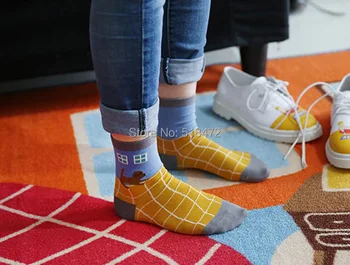 De vânzare la cald minunat stil coreea de sud brand nou șosete super design de moda pentru femei de iarnă șosete lungi glezna șosete de bumbac respirabil