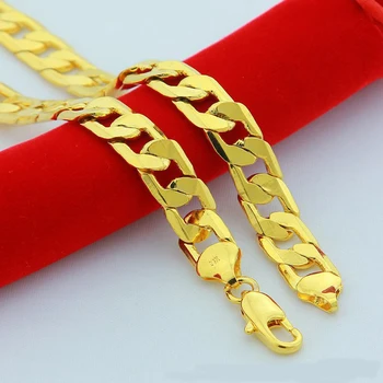 De înaltă Calitate cu Aur de 24K Coliere Bijuterii en-Gros Lanț de Bărbați Coliere