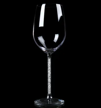De înaltă calitate fără plumb vin cristal de sticlă, cu diamant cupa pocalul de nunta sticla de vin de gaurit cu grad înalt de costum